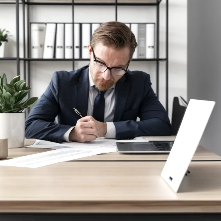 Illustration of secure document handling for business clients